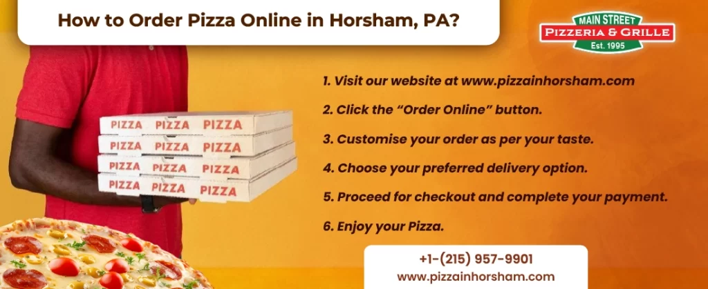 How to Order Pizza Online in Horsham