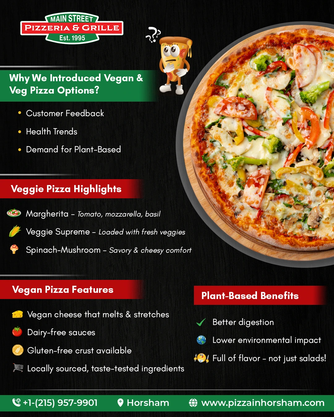 Plant-Based Pizza Now in Horsham