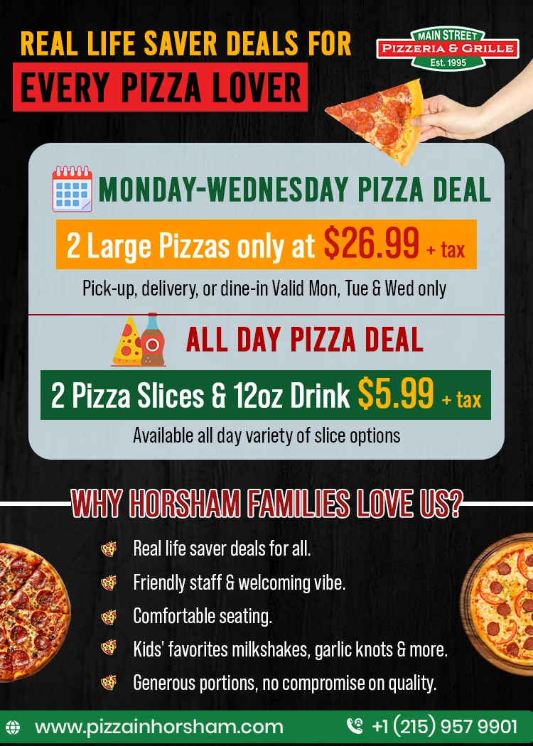 pizza combo deals PA