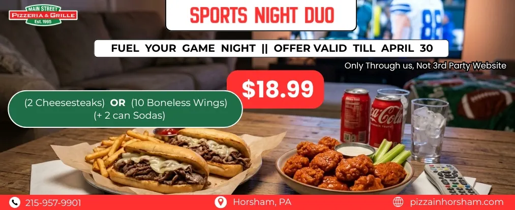 game night food Horsham PA