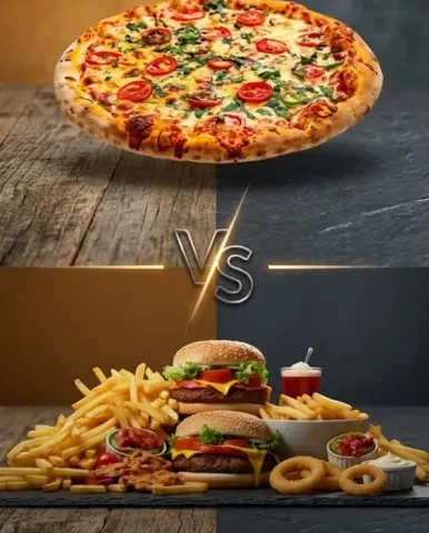 pizza vs fast food