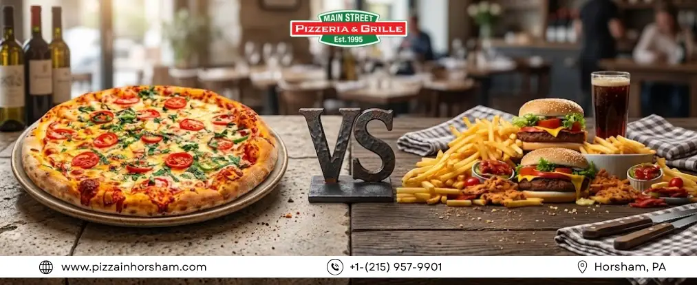 traditional pizza vs fast food